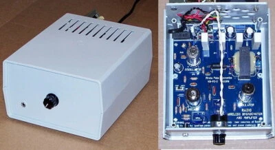 DELUXE Knight WIRELESS BROADCASTER de colección tubo de vacío AM radio transmisor kit Foto 1 de 4