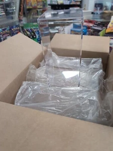 3 ACRYLIC CRYSTAL CLEAR DISPLAY CASES HOLDER BEANIE BABY 8x4x4 New - Picture 1 of 2