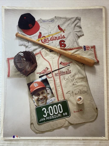 STAN "The Man" MUSIAL 1993 MLB 11 x 14  Poster Print No. 12 Cardinals *Sealed* Cover