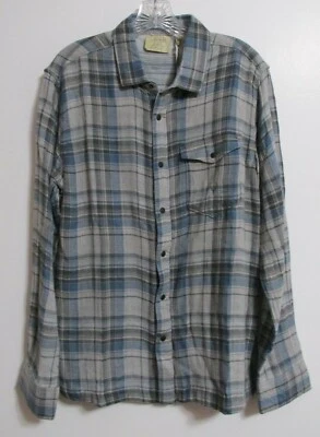 Men's Jeremiah Stag Long Sleeve Reversible Plaid with Stripes Flannel - Image 1 of 4