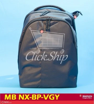 Manfrotto NX Collection Camera & Laptop Gear Backpack (Gray) Mfr # MB NX-BP-VGY - Image 1 of 4