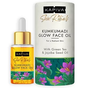 Kapiva Kumkumadi Glow Face Oil 30 ml For Glowing Skin Helps Reduce Dark Spots - Picture 1 of 7