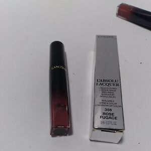 Lancome L'absolu Lacquer Longwear Lip Gloss 356 Rose Fugace