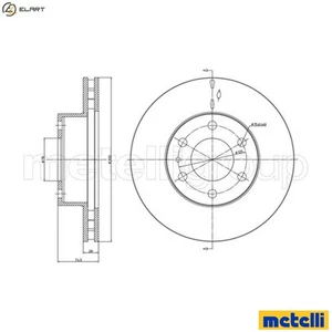 2x BRAKE DISC 23-0913C FOR IVECO CITY/DAILY/Bus F1CE0481H/F1CE0441A 3.0L 4cyl - Picture 1 of 9