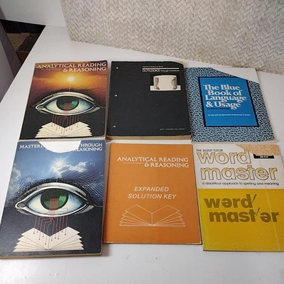 Lot 6 Reading & Language Study Books Analytical Reasoning Blue Book Word Master - Image 1 of 4