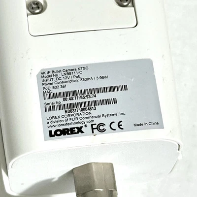 Lorex LNB8111-C 4K 8MP Bullet Security Camera (POE IP) IP Camera - Image 1 of 2