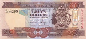 Billete de 20 dólares 2006 P-28 UNC Islas Salomón - Imagen 1 de 4