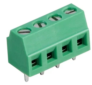 MULTICOMP PRO - 3.81mm PCB Terminal Block, 4 Way, 26AWG to 16AWG, Screw - Picture 1 of 1