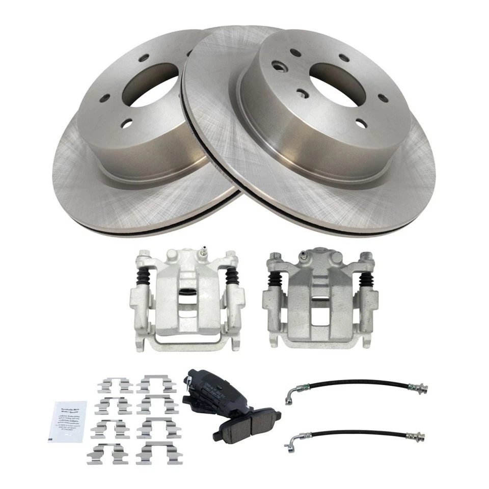 Kit de pastillas de freno y rotor de cerámica para Infiniti M35 M45 2006-2009 Foto 1 de 4