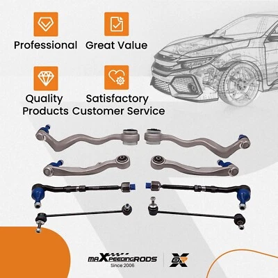 Kit de suspensión de brazos de control delanteros para BMW E60 E61 520d 525d 530d 535d 2003-2010 Foto 1 de 4