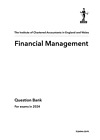 Online Financial Management (FM) ACA Professional Level ICAEW Question Bank 2024