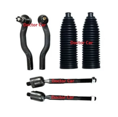 6 Tie Rod Rack End Steering Rack Cover Kit For 2014-20 Nissan Rogue X-Trail T32 Foto 1 de 3