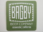 Beer Coaster ~ BAGBY Brewing Co ~ Oceanside, CA ** Add'l Coasters Only $0.25 S&H