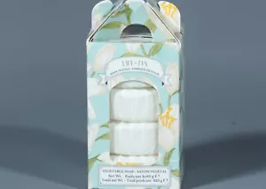 DIAMANTE LILY-LYS Vegat. Based Round Individually Wrapped Soaps 4x2.8 oz. Italy - Picture 1 of 2