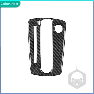 Cubierta de panel de cambio de marchas de consola central de fibra de carbono real para Saab 9-5 99-05 Foto 1 de 4