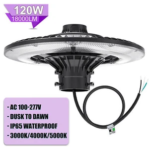 120W Post Top Light Adjustable Color Temperature 3000K 4000K 5000K Dust to Dawn - Picture 1 of 12