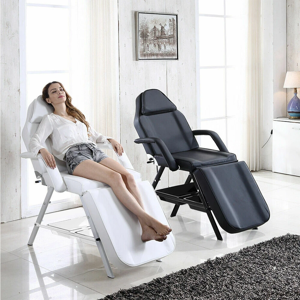 180CM Massage Table Beauty Bed Chair Stool Set Adjust Tattoo Recliner Therapy - image 1 of 4