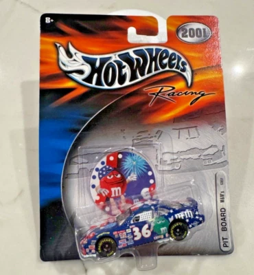 NASCAR 2001 Hot Wheels Ken Schrader #36 M&Ms 1/64 Diecast Pit Board July - Image 1 of 3