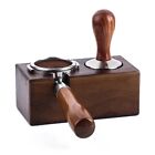 Coffee Tamper Holder Wood Base Easy Access to Tools User friendly Design