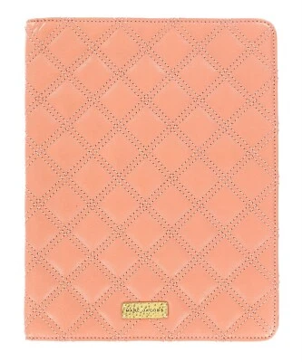 MARC BY Marc Jacobs Gold Toned Logo Leather Peach Tablet Case 134548 - Image 1 of 3