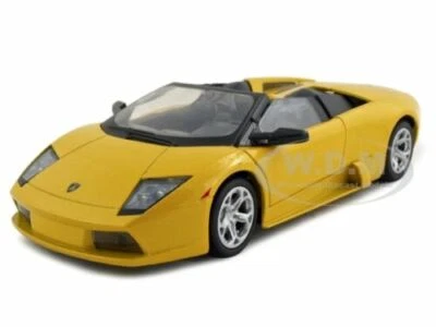 LAMBORGHINI MURCIELAGO ROADSTER YELLOW 1/24 DIECAST MODEL CAR BY MOTORMAX 73316 - Image 1 of 4