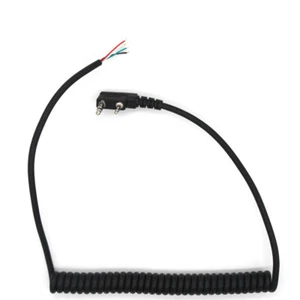 2Pin 4 Wire Microphone Connectors Speaker Mic Cable For Baofeng UV5R For Kenwood - Zdjęcie 1 z 7