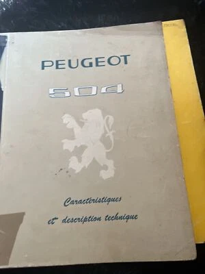 Revue Technique PEUGEOT 504 1.8 i INJECTION CARBURATEUR XM KF6 1796 CC ATELIER - Photo 1/4