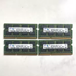 SAMSUNG 8GB (4X 2GB) DDR3-1066 PC3-8500 1.5V DR X8 204-PIN SODIMM RAM MODULES - Picture 1 of 2