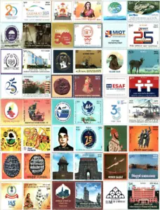 India - My Stamps 2024 Set of 58v Stamps MNH - Picture 1 of 5
