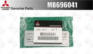 ETIQUETA DE PRECAUCIÓN ALERÓN DE AIRE MITSUBISHI OEM MB696041 para LANCER EVO 6 - Imagen 1 de 11