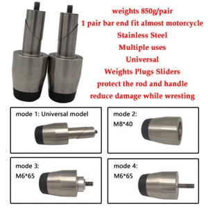 Anti Vibration Heavy Weight Handle Bar End For Yamaha MT07 FZ07 XSR700 Tracer700 - Foto 1 di 10