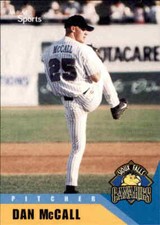 2002 Sioux Falls Canaries Multi-Ad #16 Dan McCall Boalsburg Pennsylvania PA Card