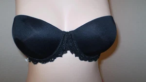NEW NWOT SECRET TREASURES 34B BRA LINGERIE BLACK THIN PAD private sale - Picture 1 of 2