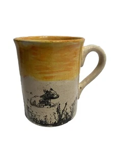 Studio Art Pottery Farmhouse Country Stoneware Mug Handmade Signed JM 2020 Read - Picture 1 of 19