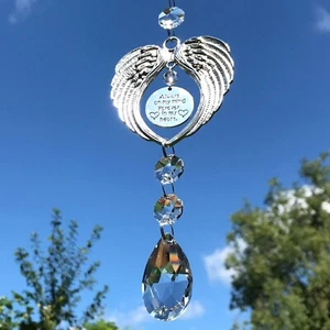 Neu Always On My Mind Forever in My Heart Sonnenfänger ~ Silver Wings ~ Memorial - Bild 1 von 12