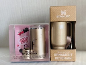 ELF X Stanley Vaso Labial Soporte Aceite + Mini Vaso Llavero Honey Talks NUEVO - Imagen 1 de 5
