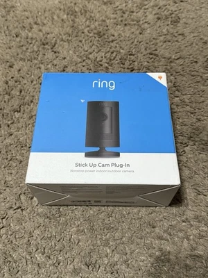 Ring Stick Up Cam Plug-In Nonstop Power Indoor/Outdoor Security Camera READ ASIS - Image 1 of 4