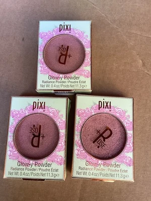 Pixi Glow-y Powder - Rose Dew - Full Size .4oz New In Box Lot Of 3 - Image 1 of 4