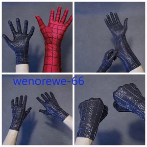 1Pair Red/Black The Amazing Spider-Man 2 Gloves 3D Spiderman Accessory Cos Prop - Picture 1 of 21