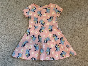 Girls size 4Tshort sleeve Bluey dress - Picture 1 of 3
