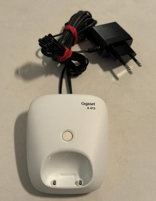 Gigaset A415 Telefon Basisstation Ladestation ersatz Weiß - Bild 1 von 3