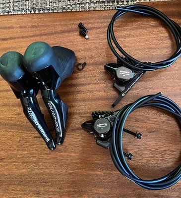 Shimano 12 speed Dura-Ace ST-R9270 L&R Shifters w BR-R9270 Front & Rear Calipers - Image 1 of 4