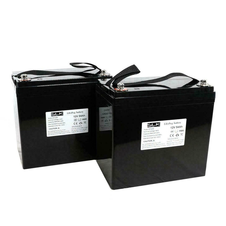SLK POWER 12v 2 PK MOBILITY SCOOTER BATTERIES - AGM GEL LITHIUM MOBILITY SCOOTER BATTERIES