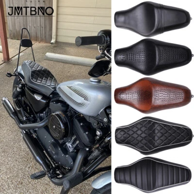 Asiento de dos asientos para conductor pasajero para Harley Davidson Sportster 883 1200 motocicleta A Foto 1 de 4