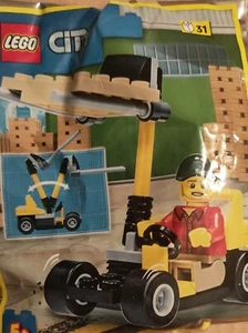 Lego City Forklift Driver Minifigure New/Sealed Foil Bag - Picture 1 of 1