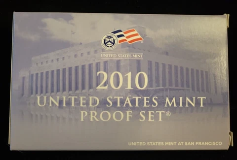 2010-S US Mint Proof Set | Beautiful Set | BOX & COA | Uncirculated Cover
