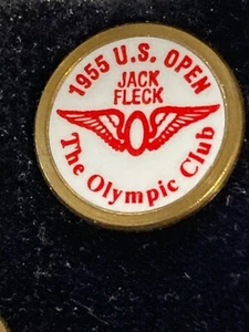 1955 The Olympic Club U.S. OPEN Winner Jack Fleck Golf Ball Marker - Picture 1 of 1