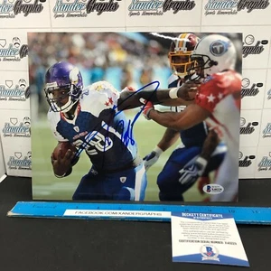 ADRIAN PETERSON PRO BOWL SIGNED AUTOGRAPHED 8X10 PHOTOGRAPH-BECKETT BAS COA - Picture 1 of 4
