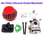 15mm Carburetor Air Filter Alloy Stack For 33cc 43cc 49cc Goped EVO Gas Scooter