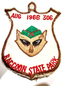 (pgasteelers1) Beaver ,PA. Scout pack# 306  /1966 Raccoon State Park Patch - Picture 1 of 3